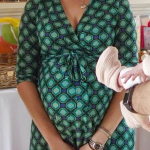 Seraphine Midi Wrap Maternity Dress Size 8